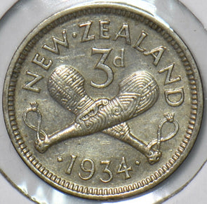 New Zealand 1934 3 Pence 151354 combine shipping