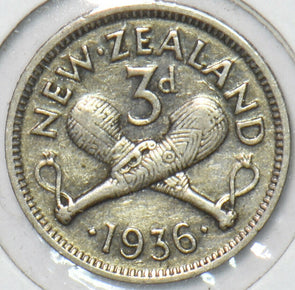 New Zealand 1936 3 Pence 151328 combine shipping