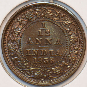 British India 1936 1/12 Anna 150981 combine shipping