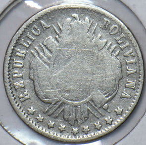 Bolivia 1875 10 Centavos 194504 combine shipping