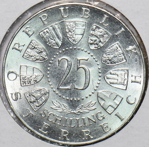 Austria 1963 25 Schilling UNC 192814 combine shipping