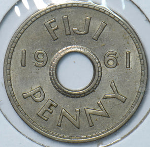 Fiji 1961 Penny 295939 combine shipping