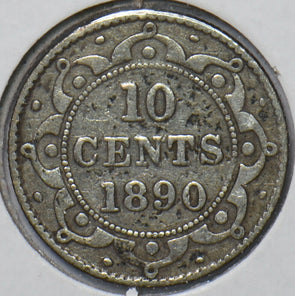 Canada 1890 10 Cents Newfoundland 150720 combine shipping