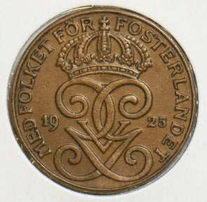 Sweden 1925 2 Ore 240623 combine shipping