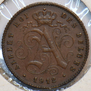 Belgium 1912 Cent Lion animal 903252 combine shipping