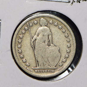Switzerland 1907 1/2 Franc  900752 combine shipping
