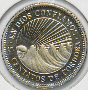Nicaragua 1973 5 Centavos proof 192302 combine shipping