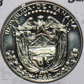 Panama 1968 1/4 Balboa Proof 195081 combine shipping