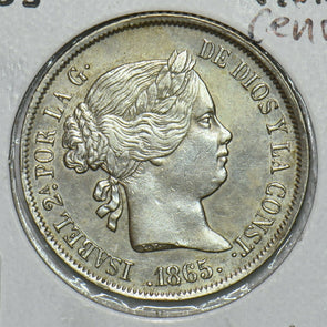 Spain 1865 40 Centimos S0315 combine shipping