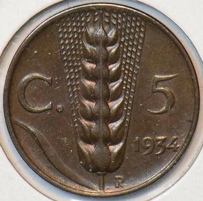 Italy 1934 5 Centesimi 194100 combine shipping