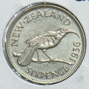 New Zealand 1936 6 Pence George V King Emperor 491492 combine shipping