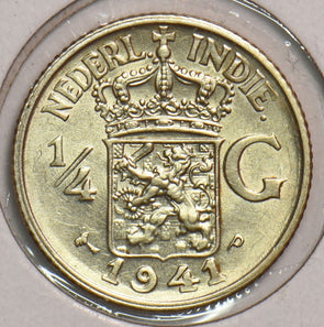 Netherlands East Indies 1941 P 1/4 Gulden 199190 combine shipping