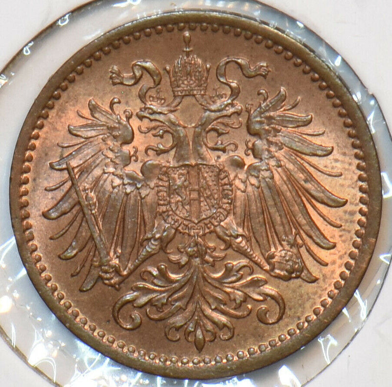 Austria 1895 Heller Eagle animal 194839 combine shipping