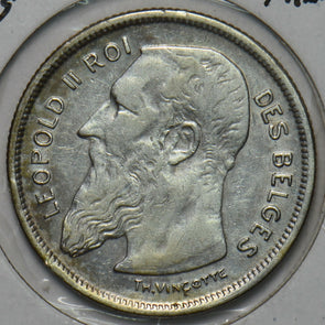 Belgium 1909 2 Francs 296794 combine shipping