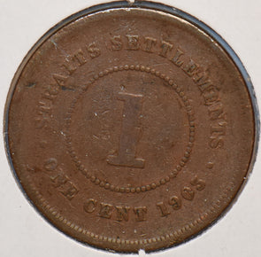 Straits Settlements 1903 Cent 294672 combine shipping