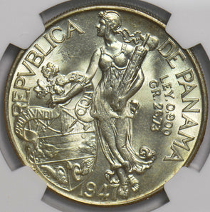 Panama 1947 Balboa NGC MS64 NG1000 combine shipping