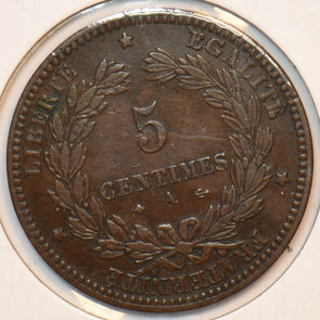 France 1872 A 5 Centimes 296708 combine shipping