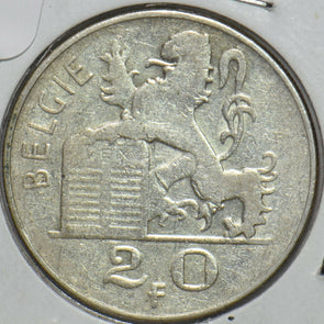 Belgium 1953 20 Francs Lion animal 195405 combine shipping