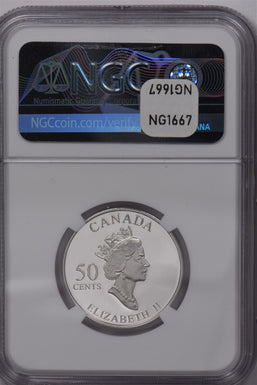 Canada 2001 50 Cents Silver NGC Proof 70 Ultra Cameo Nunavut NG1667 combine ship