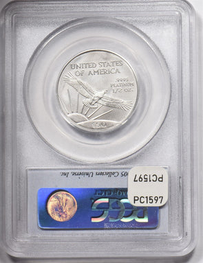 2005 Platinum Statue of Liberty 50 Dollars 1/2oz PCGS MS69 PC1597
