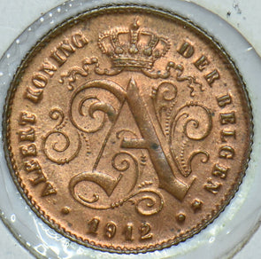 Belgium 1912 1 Centime Lion animal  290365 combine shipping