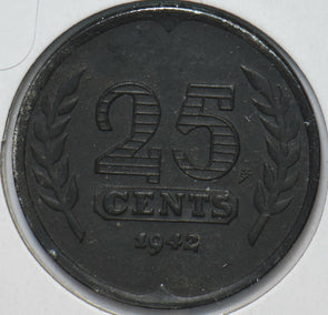 Netherlands 1942 25 Cents 193358 combine shipping