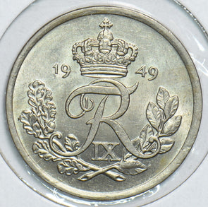 Denmark 1949 25 Ore 298964 combine shipping