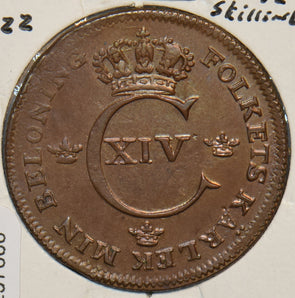 Sweden 1822 1/2 Skilling 297060 combine shipping