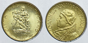 Vatican 1962 20 Lire 198615 combine shipping