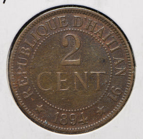 Haiti 1894 2 Cents  191128 combine shipping