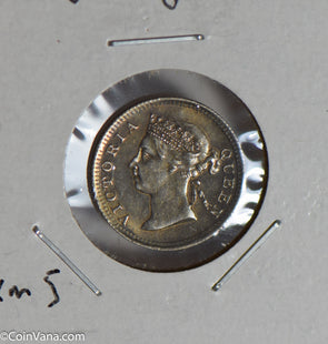 Hong Kong 1898 5 Cents silver  H0118 combine shipping