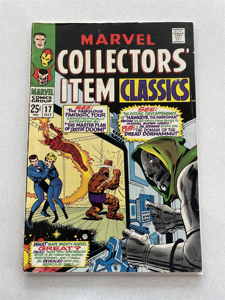 Marvel Comics Collectors item classics Issue#17 Oct, 1968 Nice lightly-used copy