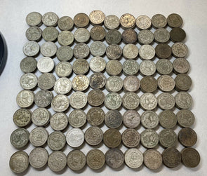 100 pcs Mexico 1957~67 silver 10% peso Morelos xf~au investment lot BU0509