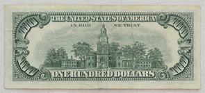 US 1966 United States Notes Small 100 Dollars US red seal note XF+ w/ bank mark