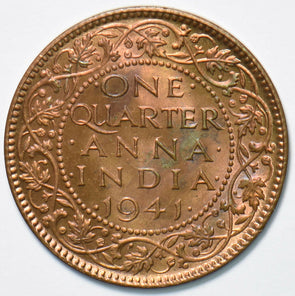 British India 1941 1/4 Anna 192878 combine shipping