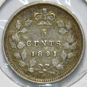 Canada 1891 5 Cents Queen Victoria 293306 combine shipping