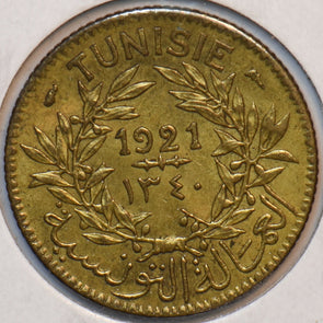 Tunisia 1921 AH1340 Franc 294187 combine shipping