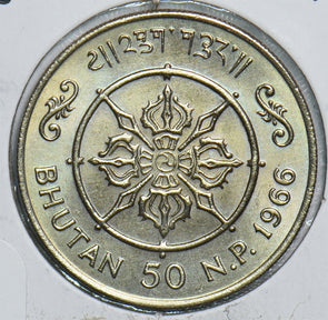 Bhutan 1966 50 Haya Paisa 198708 combine shipping