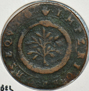 Spanish Netherlands 1614 Jeton snake tree animal ISABELLA AND ALBERT W OUROBOROS