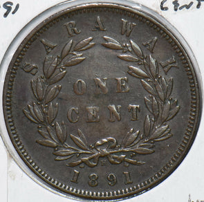 Sarawak 1891 Cent 490838 combine shipping