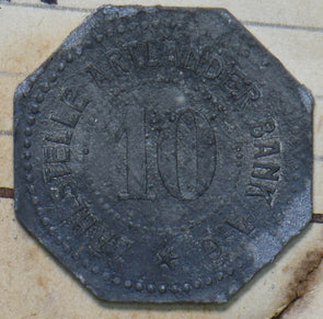 Germany 1917 10 Pfennig Quakenbruck 293087 combine shipping