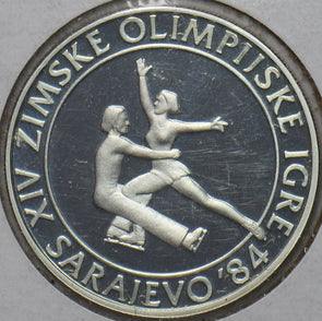Yugoslavia 1984 100 Dinara proof Winter Olympics 296646 combine shipping