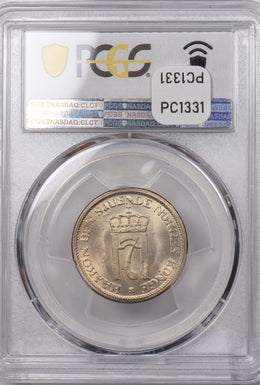 Norway 1951 Krone Lion animal PCGS MS 65 KM-397.1 PC1331 combine shipping