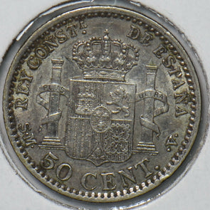 Spain 1904 50 Centimos Lion animal 294532 combine shipping