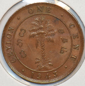 Ceylon 1943 Cent 296511 combine shipping