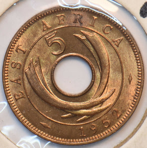East Africa 1952 Y-33 5 Cents 193512 combine shipping