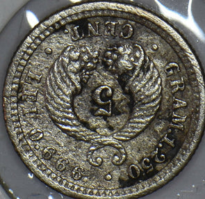 Colombia 1902 5 Centavos 490039 combine shipping