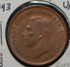 Australia 1943 1/2 Half Penny  900025 combine shipping