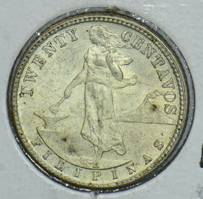 Philippines 1944 Lady Posing 20 Centavos Eagle animal 290905 combine shipping