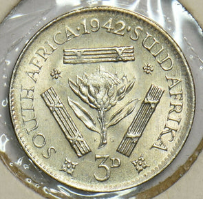 South Africa 1942 3 Pence 197455 combine shipping